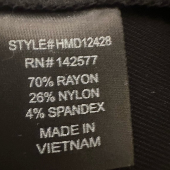 Black dress size M stretch fabric snap up - Picture 4 of 6